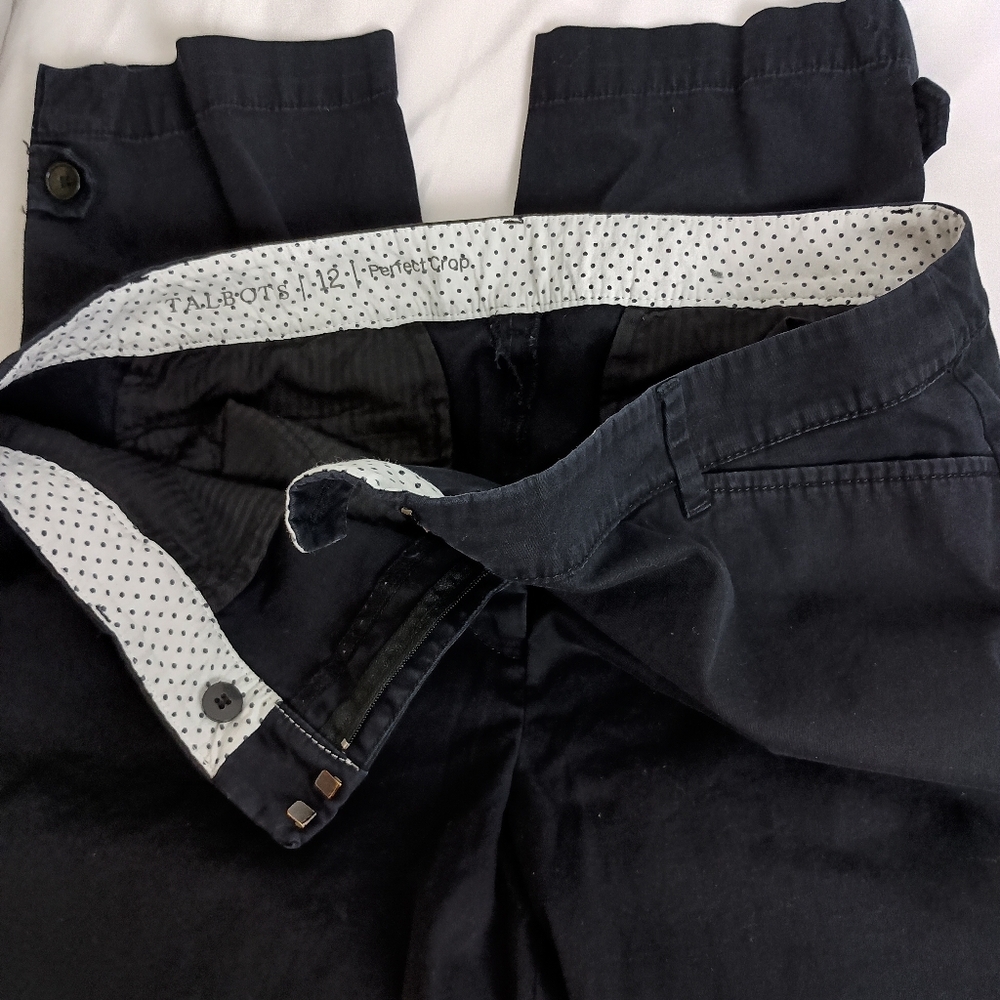 2/$30 Talbots Black Cropped Pants (#1,412)